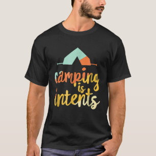 Camiseta Acampamento É Intencional Divertido Caminhada Ac