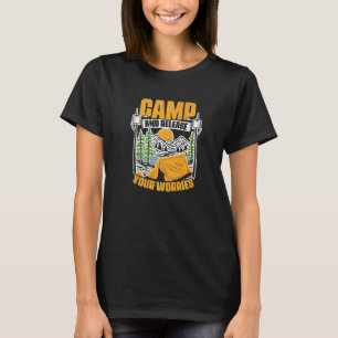 Camiseta Acampamento E Libertação Preocupa Campo Viagem