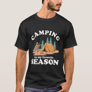 Camiseta Acampamento É Minha Época Favorita Engraçada Acamp