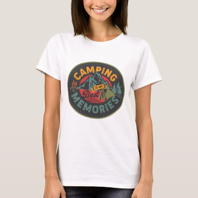 Camiseta Acampamento É Minha Melhor Memória (Frente)