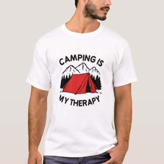 Camiseta Acampamento é minha terapia