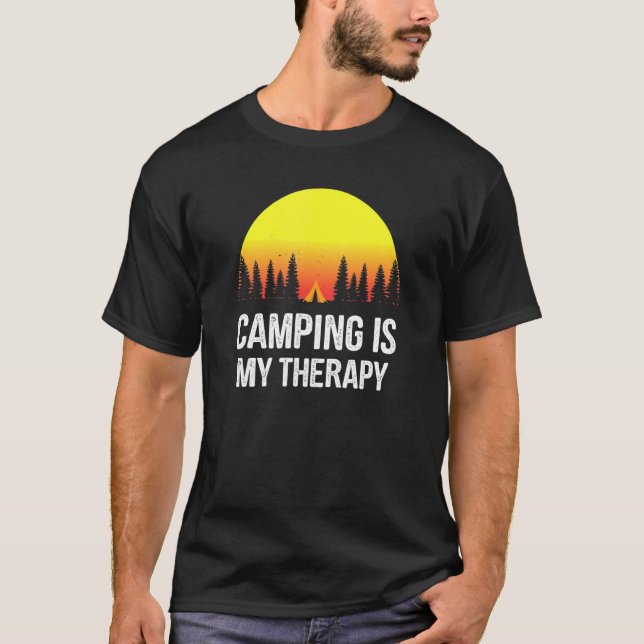 Camiseta Acampamento É Minha Terapia - Acampamento 1 (Frente)
