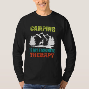 Camiseta Acampamento É Minha Terapia Favorita
