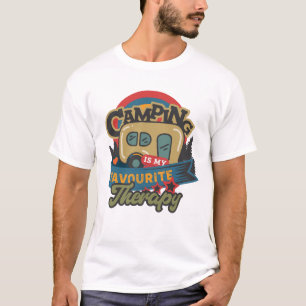 Camiseta Acampamento É Minha Terapia Favorita