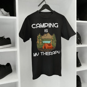 Camiseta Acampamento É O Meu Amante De Campos De Terapia