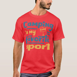 Camiseta Acampamento É O Meu Esporte Favorito, Engraçado Ca