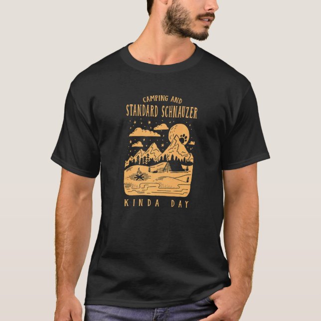 Camiseta Acampamento E Schnauzer Tipo Dia Mittelsch (Frente)