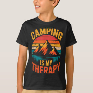 Camiseta Acampamento é terapia acampamento aventura ao ar l