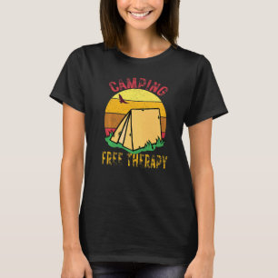 Camiseta Acampamento É Terapia Livre Floresta Sunset T