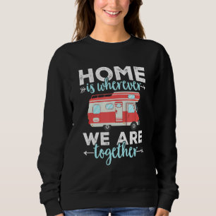 Camiseta Acampamento Em Casa Rv É Onde Estamos Juntos Carav