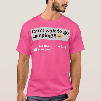 Camiseta Acampamento Engraçado Dizendo Humor À Porta Da Pia
