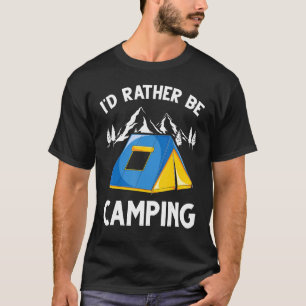 Camiseta Acampamento Engraçado do Campo de Tent Natural Ext