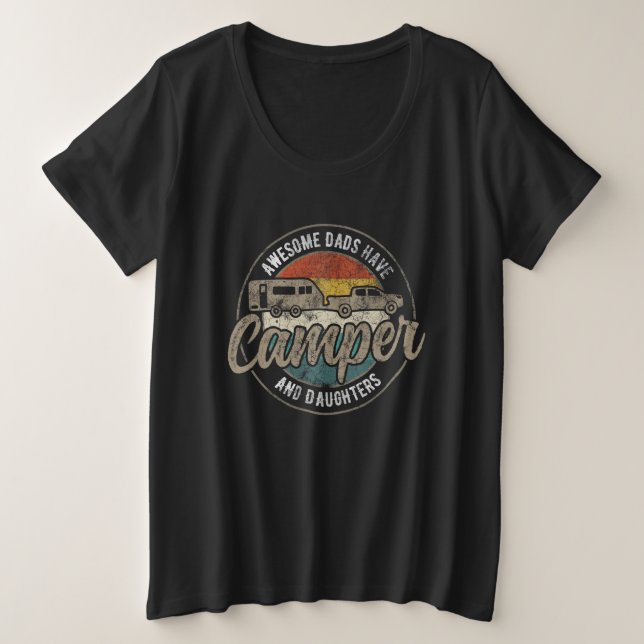Camiseta Acampamento Engraçado Pai RV Família de Dias de os (Frente do Design)