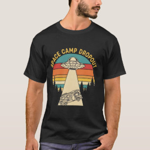Camiseta Acampamento Espacial Reprovação Antiga Abdução A