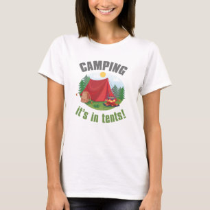 Camiseta Acampamento Está Em Barracas