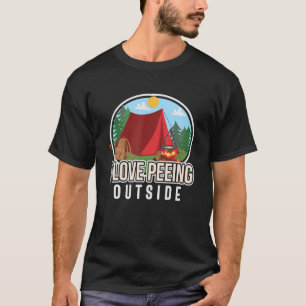 Camiseta Acampamento Eu Adoro Fazer Expulsão Fora Do Camper