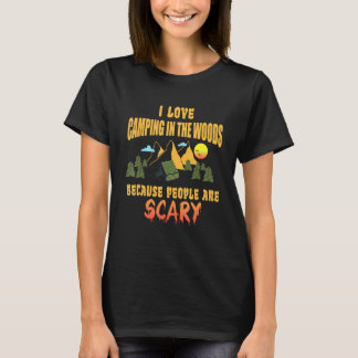 Camiseta Acampamento Eu Amo Acampar Nos Bosques As Pessoas