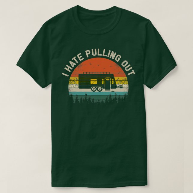 Camiseta Acampamento Eu Odeio Tirar O Viagem (Frente do Design)