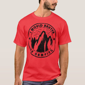 Camiseta Acampamento Eu Preferencialmente Acampando