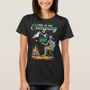 Camiseta Acampamento Exterior Do Campo De Retro Fora Da Vid