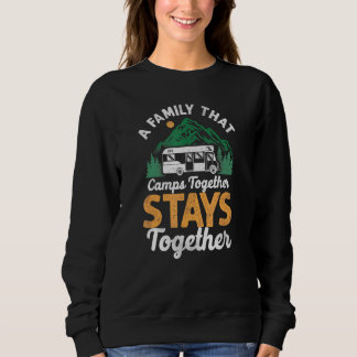 Camiseta Acampamento Família Acampamentos Juntos Ficam Junt
