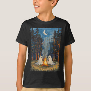 Camiseta Acampamento Fantasma Vintage Amante de Acampamento