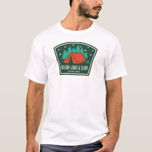 Camiseta Acampamento Florestal Nacional Helena-Lewis e Clar