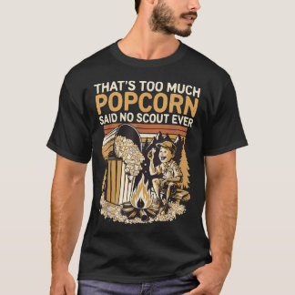 Camiseta Acampamento Fogueira Pipoca Aventureiro Escoteiro
