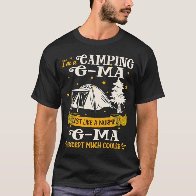 Camiseta Acampamento G mães Muito Mais Fresco Para G mãe (Frente)