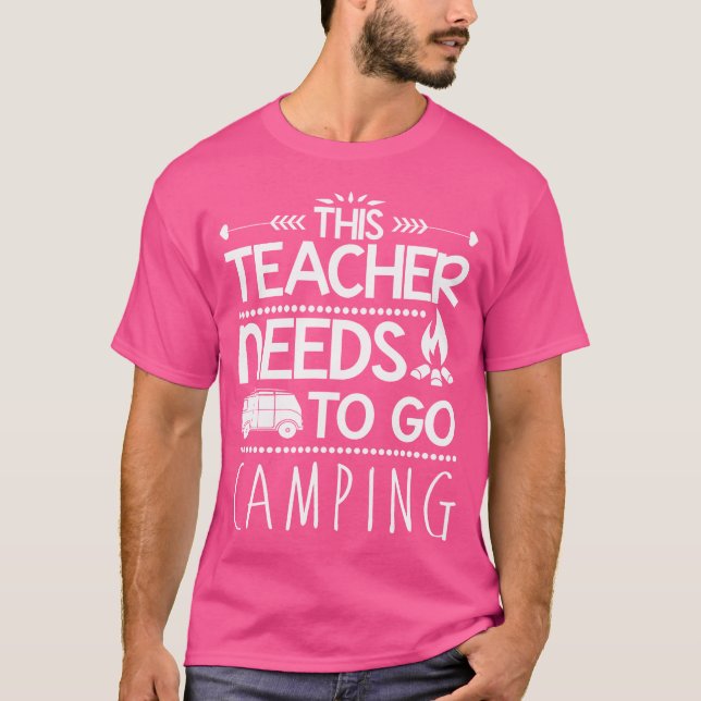 Camiseta Acampamento Gráfico De Professores - Este Professo (Frente)