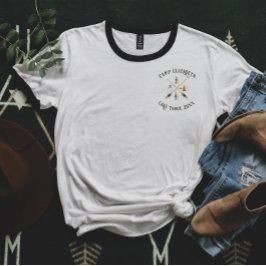 Camiseta Acampamento Ilustrado | Damas de Honra de Despedid