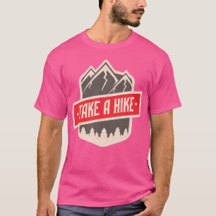 Camiseta Acampamento Leva Um Caminho Engraçado Montanha C D