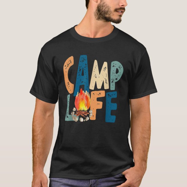 Camiseta Acampamento Life Camp Trip Summer Vibes (Frente)