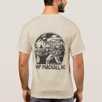 Camiseta "Acampamento Mackall" - aba longa - traseiro
