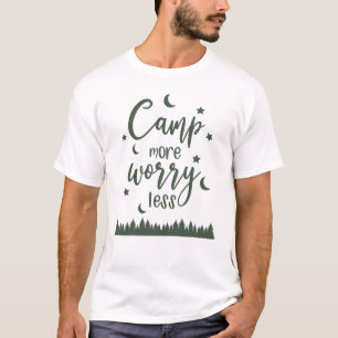 Camiseta Acampamento Mais Preocupado Menos