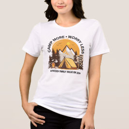 Camiseta Acampamento Mais Preocupado Menos Acampamento