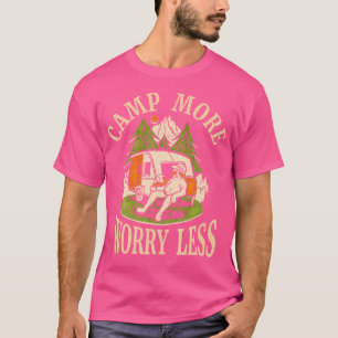 Camiseta Acampamento Mais Preocupado Menos Acampamento