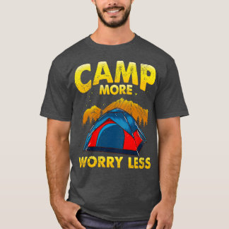Camiseta Acampamento Mais Preocupado Menos Acampamento Acam