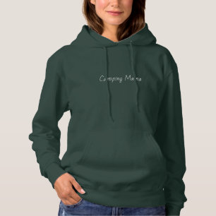 Camiseta Acampamento Mama Moderno com Tipografia Elegante