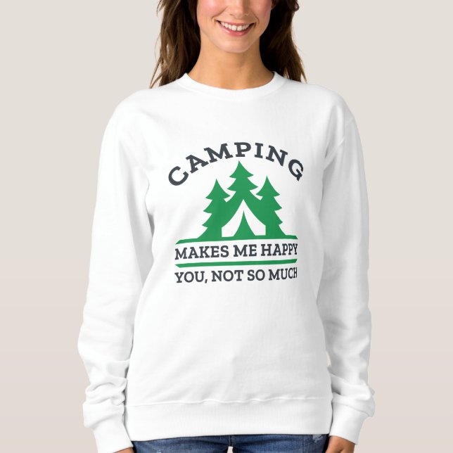 Camiseta Acampamento me deixa feliz (Frente)