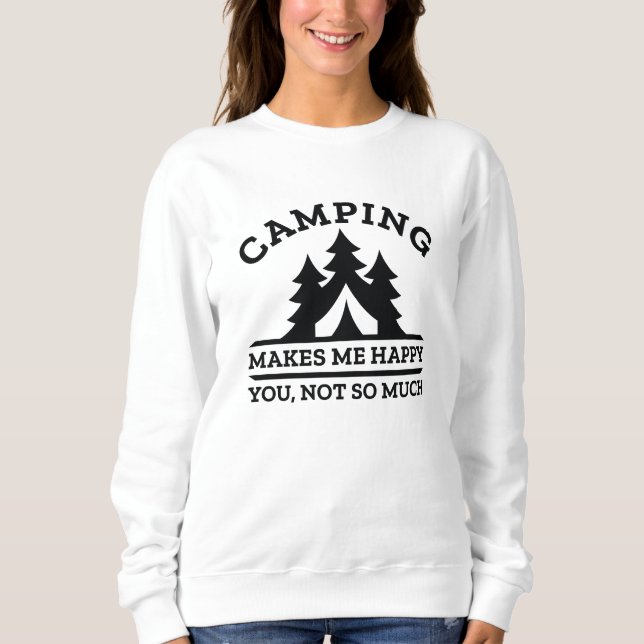 Camiseta Acampamento me deixa feliz (Frente)