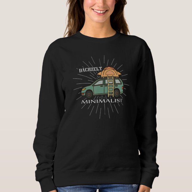 Camiseta Acampamento Mínimo de Tenda do Telhado (Frente)