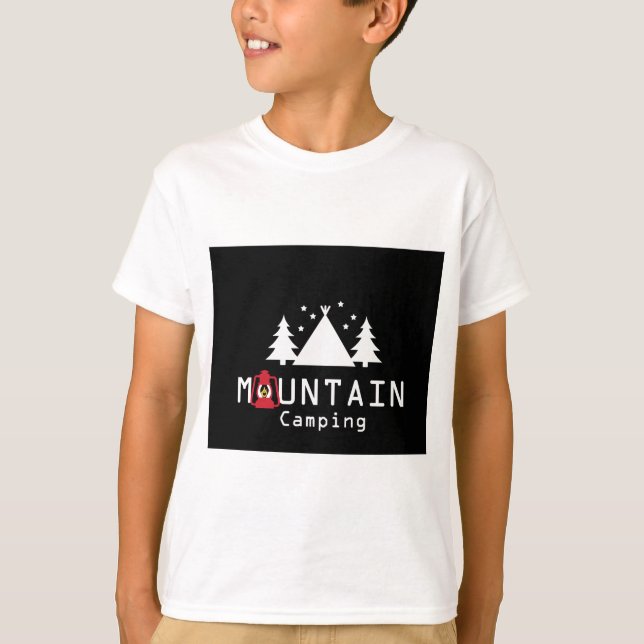 Camiseta acampamento montanhoso (Frente)
