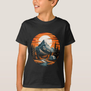 Camiseta Acampamento Montanhoso Hiking Ao Ar Livre Natureza