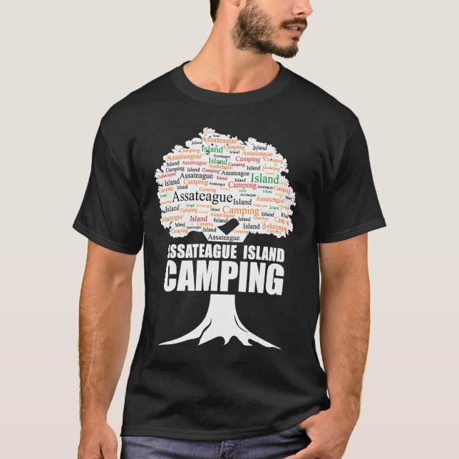 Camiseta Acampamento na Ilha Assateague (Frente)