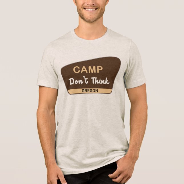 Camiseta Acampamento Não Pense (Frente)