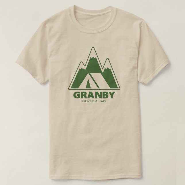Camiseta Acampamento nas Montanhas do Parque Provincial Gra (Frente do Design)