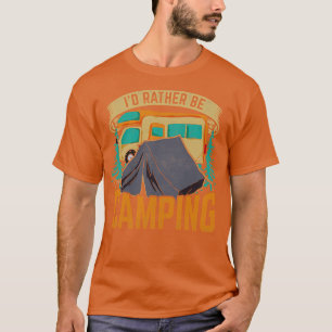 Camiseta Acampamento natural do acampamento de campismo ext