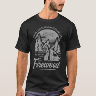 Camiseta Acampamento Nem Tudo Que O Vendedor Está Perdido