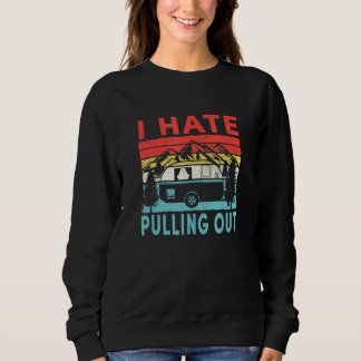 Camiseta Acampamento Odeio Tirar Caravana Antiga Viagem T